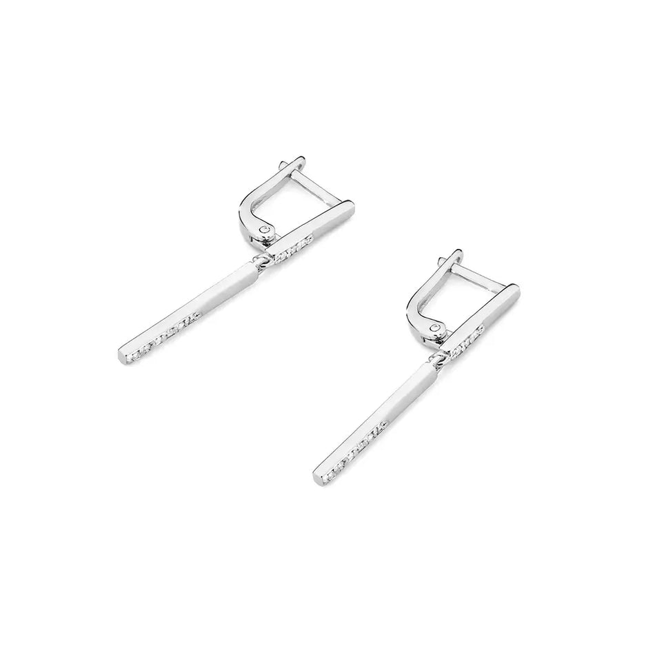 Zlaté náušnice s diamanty