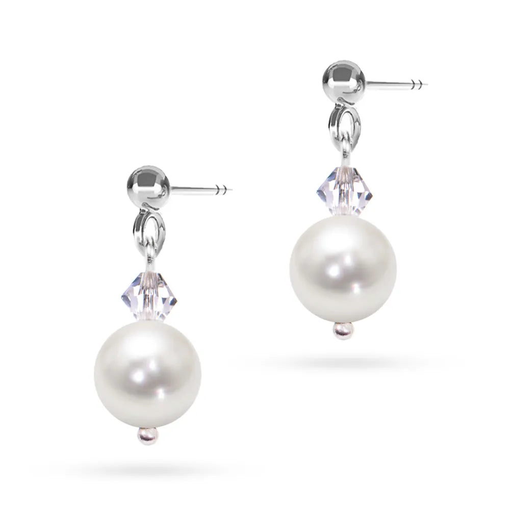 boucles-d'oreilles-classiques-mariage-argent-perle-kw003