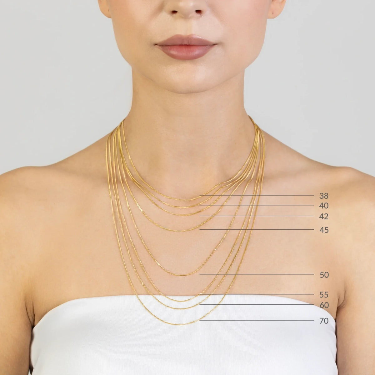 Gold Ankerkette 1,0 mm