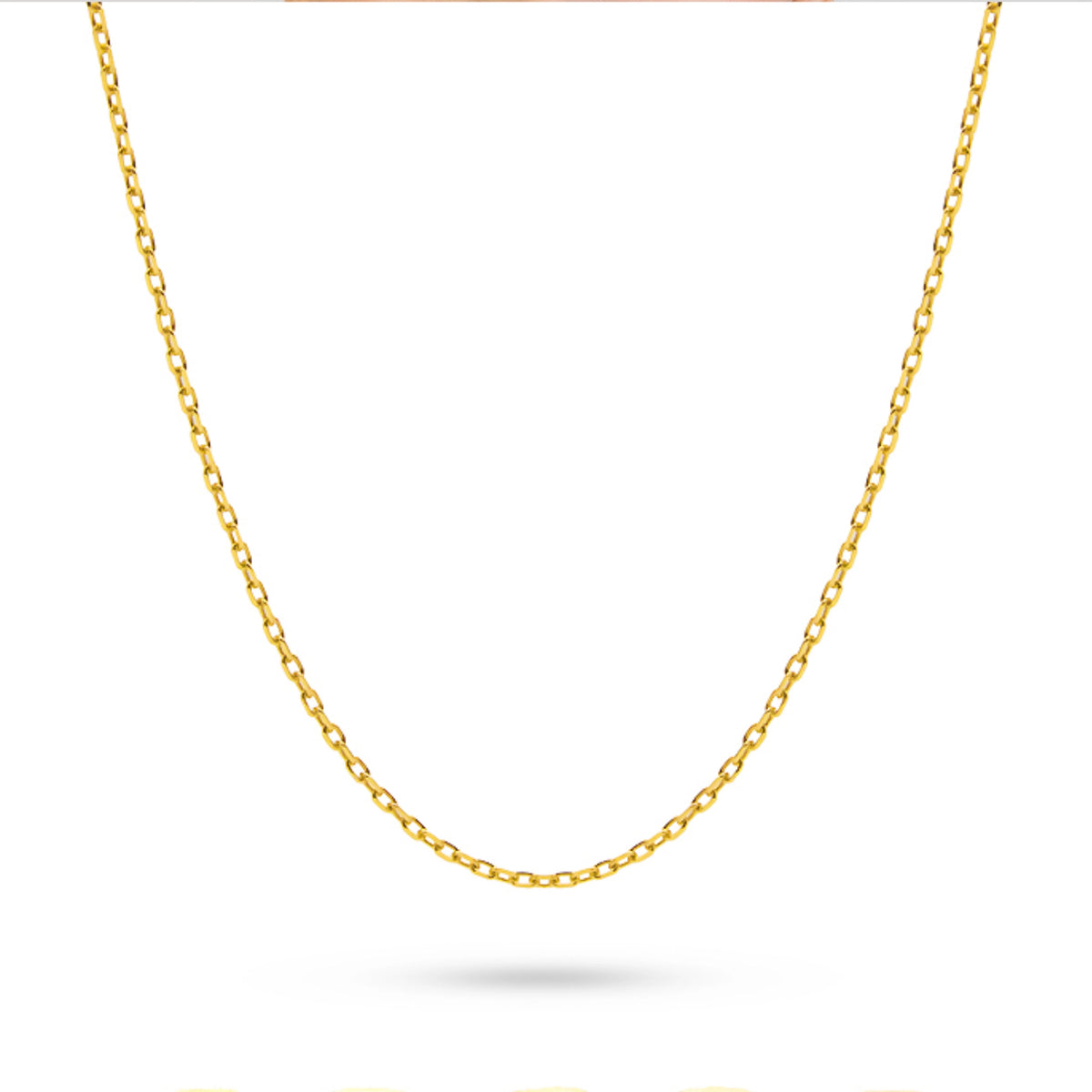 Gold Ankerkette 1,0 mm