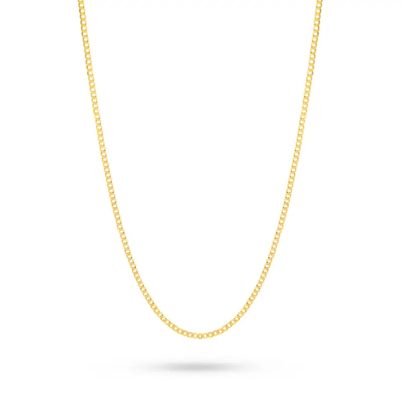 8k-gold-diamond-cut-curb-chain-l154