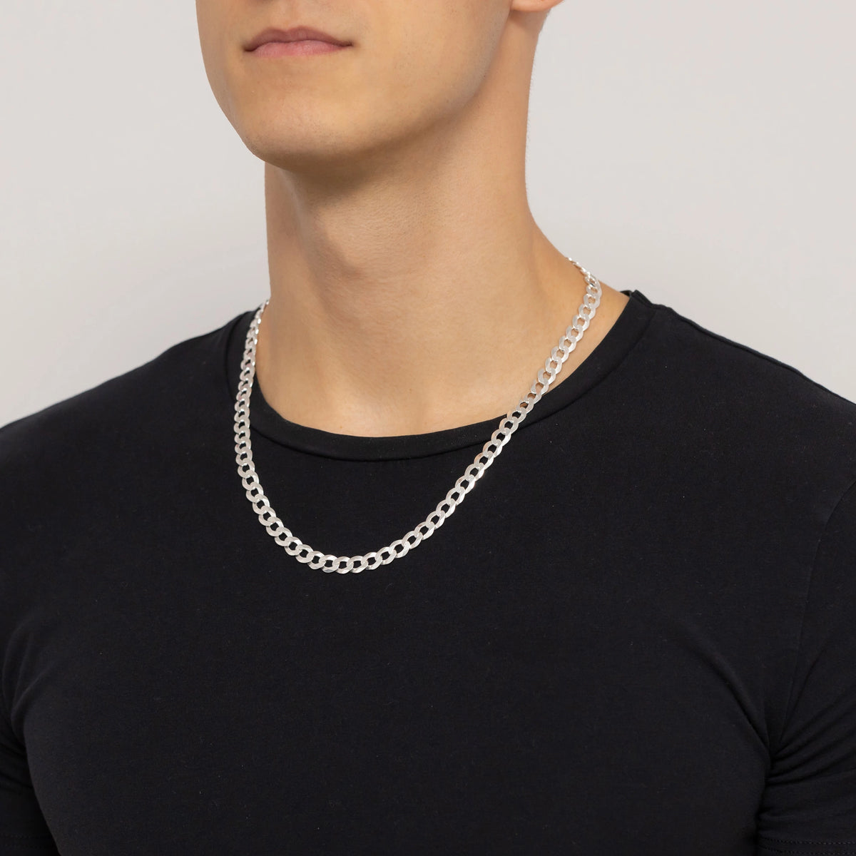 chaîne-homme-argent-maillon-courbé-7-8mm-l217-925