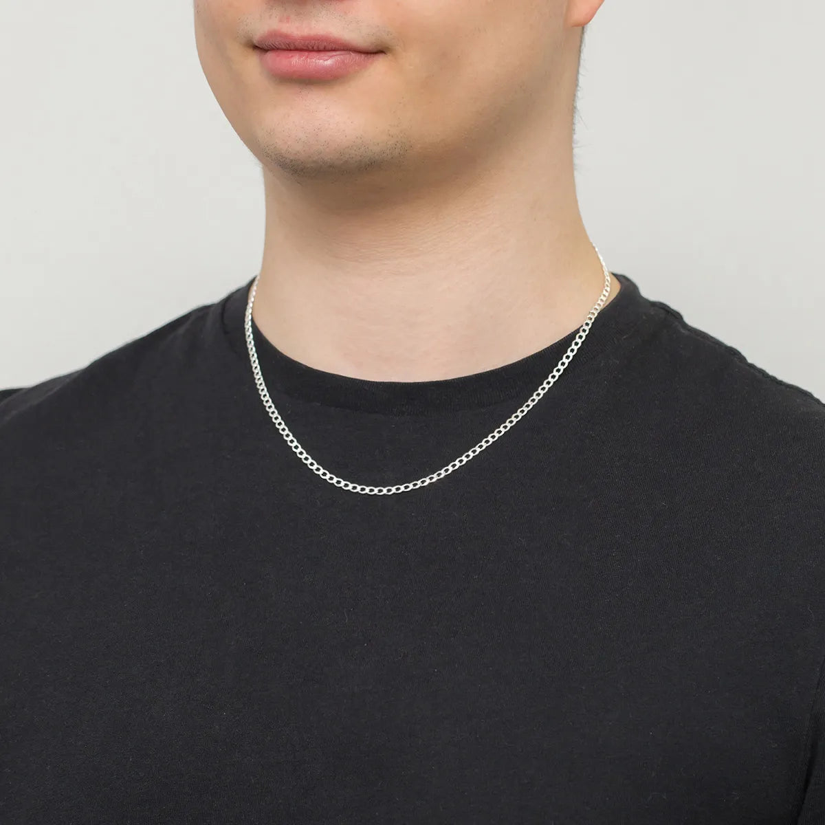 chaîne-homme-argent-maillon-courbé-3-3mm-l221-925