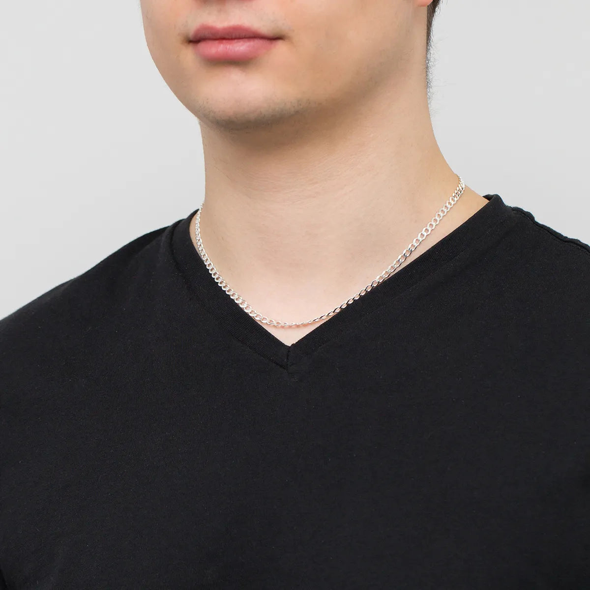 chaîne-homme-argent-maillon-courbé-4-2mm-l227-925