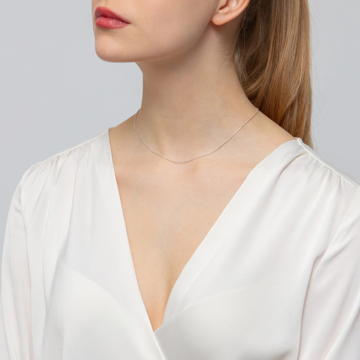 Sterling Silver Snake Chain 0.7mm - 40cm
