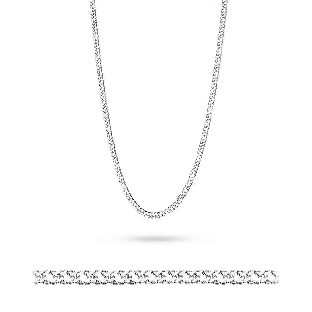 Herren-Silberpanzerkette 2,8 mm L232 925