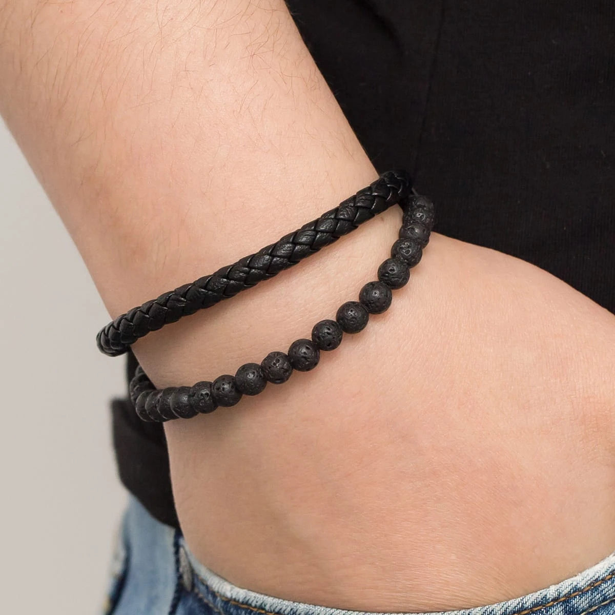 bracelet en cuir pour homme bs015