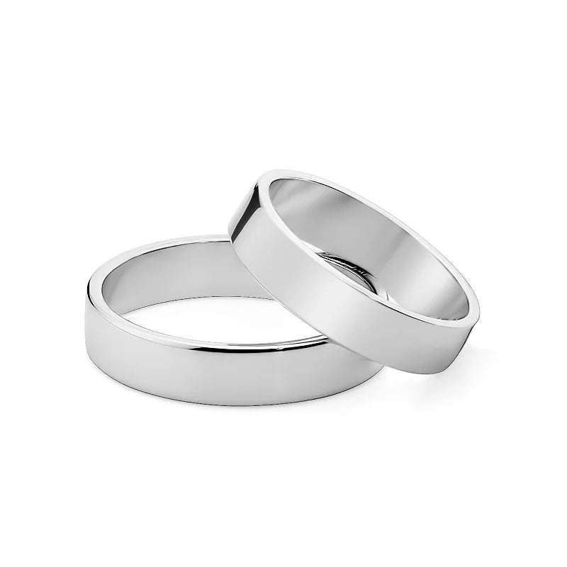 Klasické ploché zlaté svadobné obrúčky 4mm