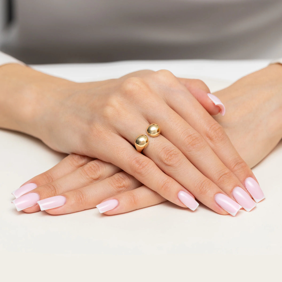 Ring aus 585er Gelbgold mit Perle