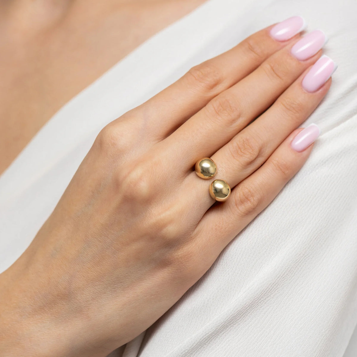 Ring aus 585er Gelbgold mit Perle