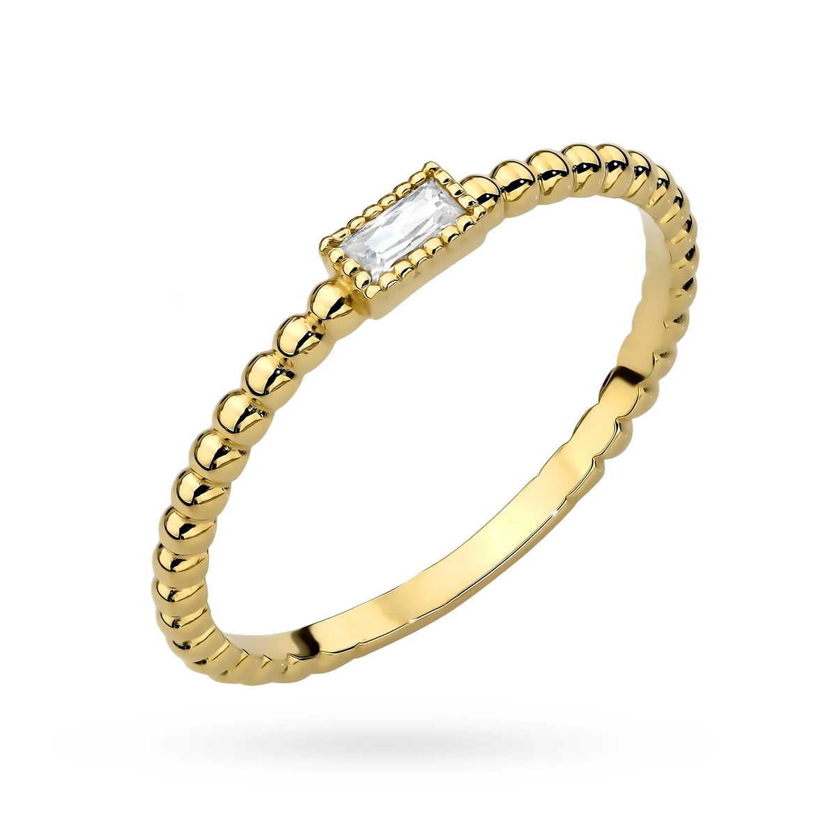 Ring aus 585er Gelbgold mit Zirkonia