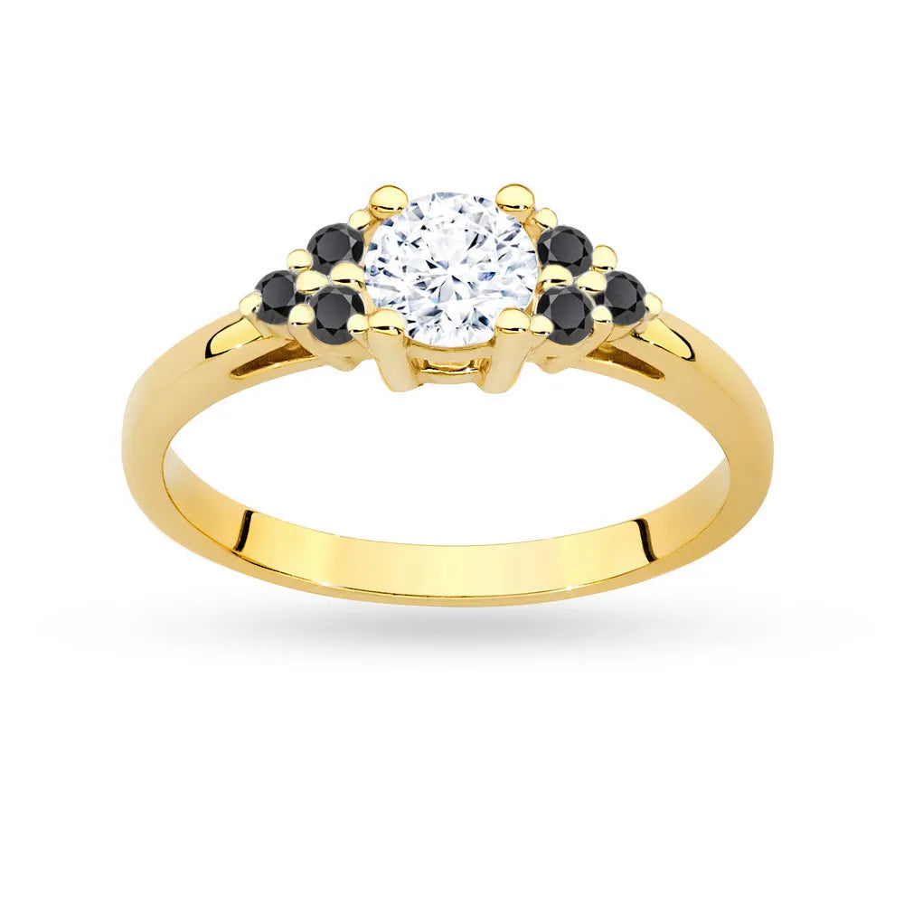 gold-ring-with-white-sapphire-and-black-diamonds-p127