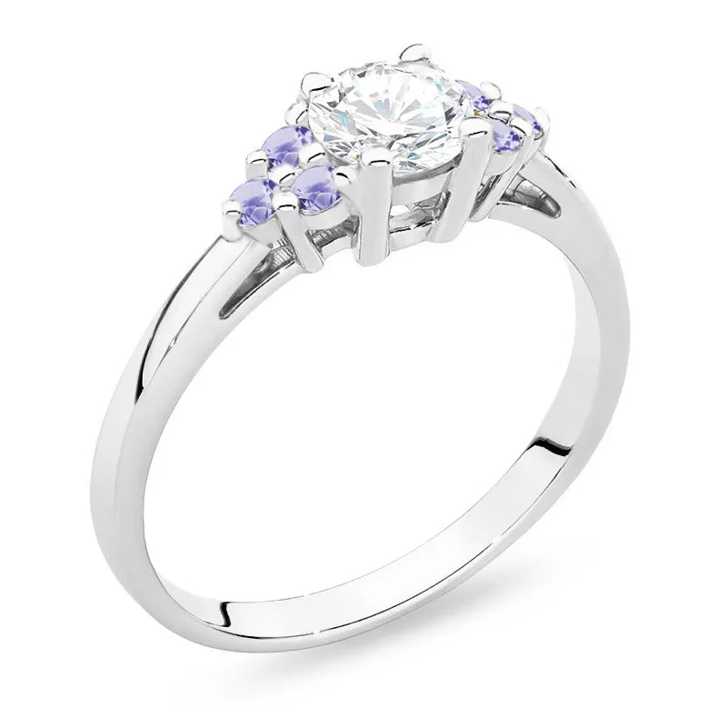 gold-ring-with-white-sapphire-and-tansanites-p127