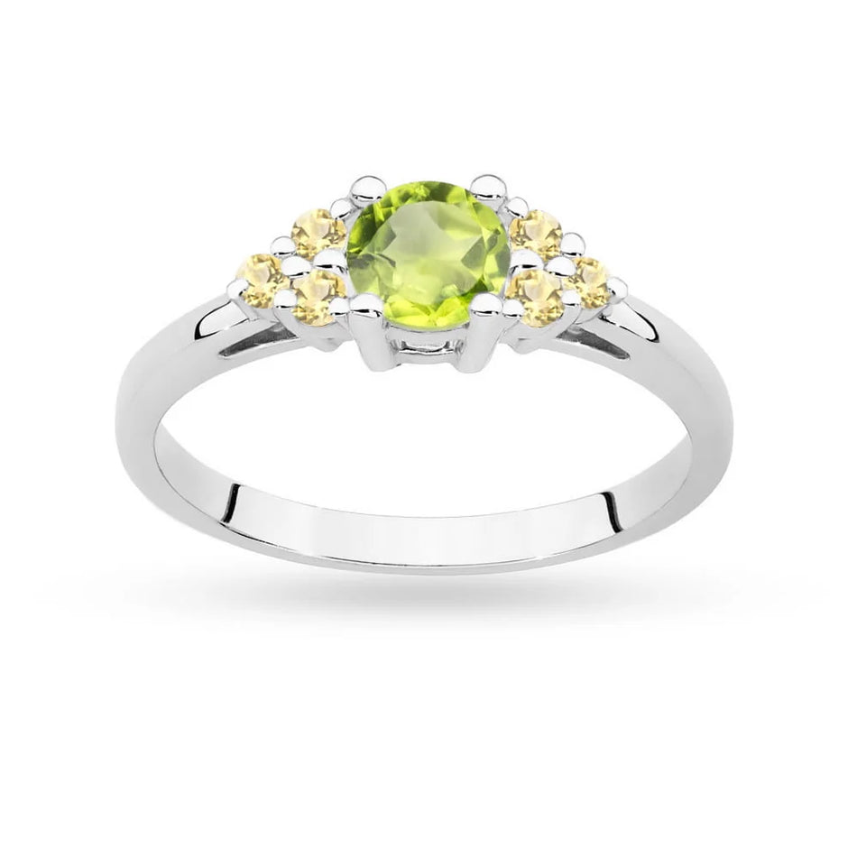 gold-ring-with-olivine-and-bronze-diamonds-p127