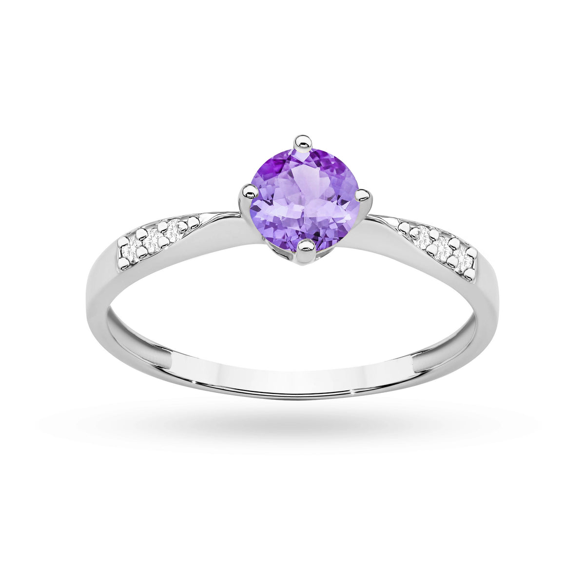 zlatý prsteň s 0,50 ct tanzanitom a 0,068 ct diamantmi p167-585-a0-50