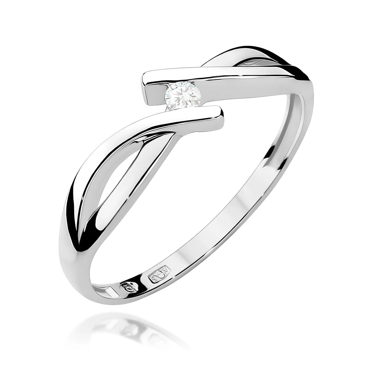 White Gold Ring with 0.04ct Diamond