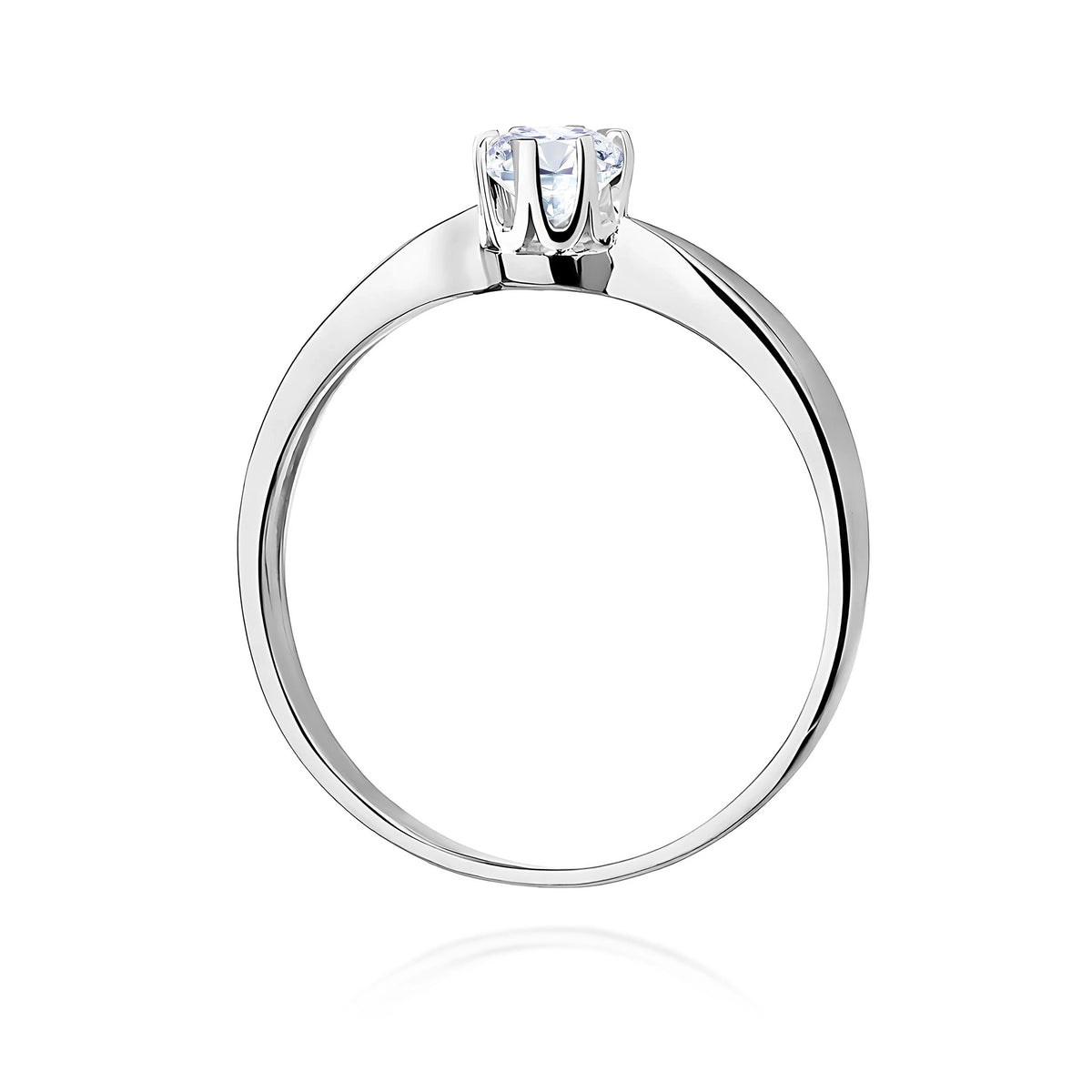 White Gold Ring with Round 0,50ct Lab-grown Diamond