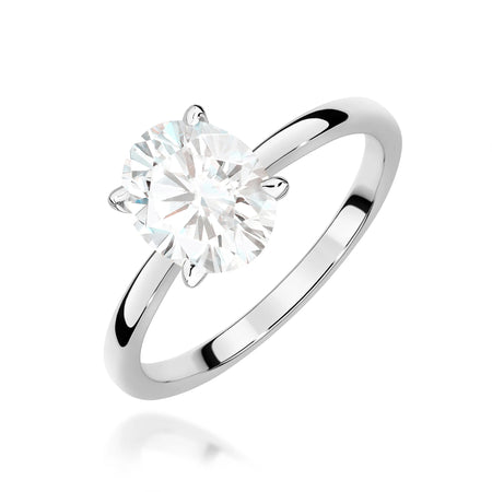 GREMARI White Gold engagement ring with Oval 1.00 ct Lab-grown Diamond