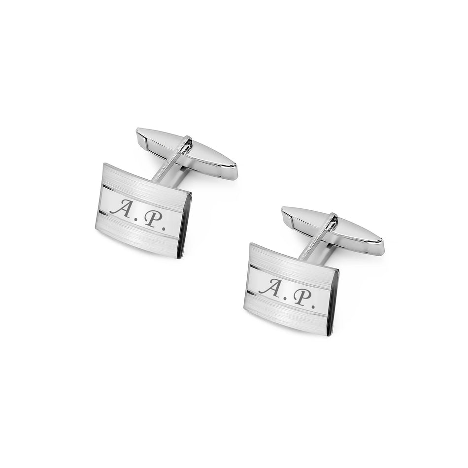 Boutons de manchette en argent pour homme