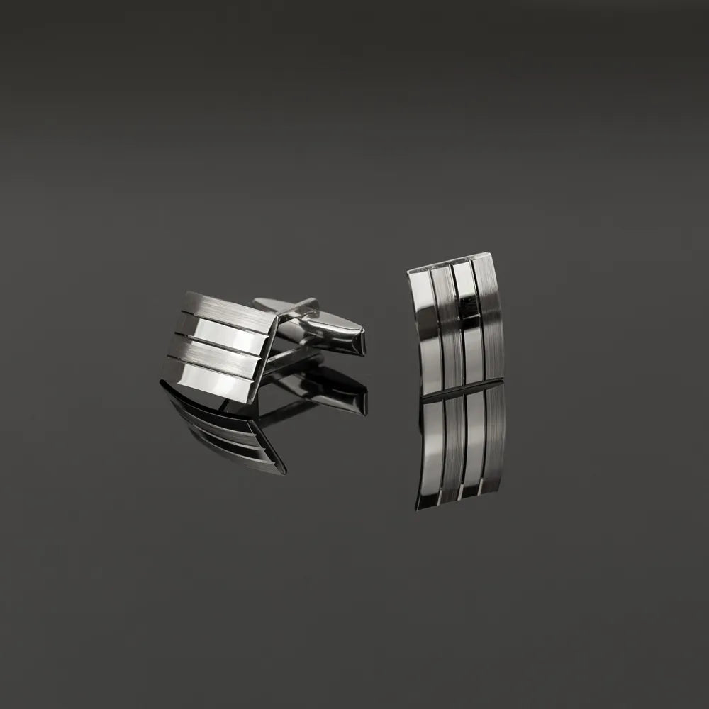 Boutons de manchette en argent pour homme