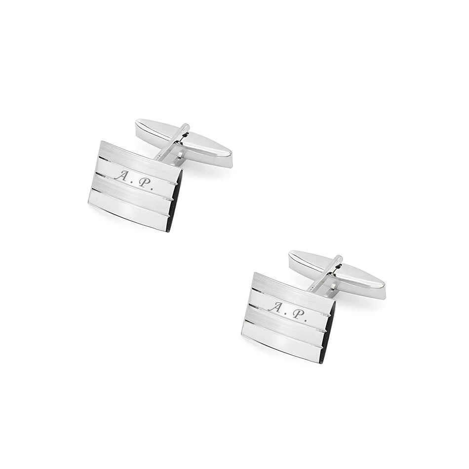 Boutons de manchette en argent pour homme