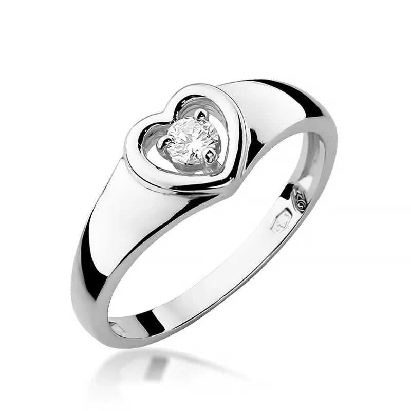 zlatý prsten s diamantem 0,10 ct w0001-diw-02