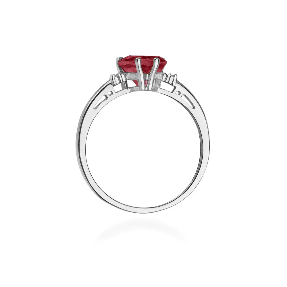 zlatý prsteň s 1,70 ct rubínom a 0,029 ct diamantmi w0012-rur-01