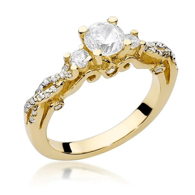 zlatý prsteň s diamantmi 0,70 ct a 0,339 ct w0023-diw-02