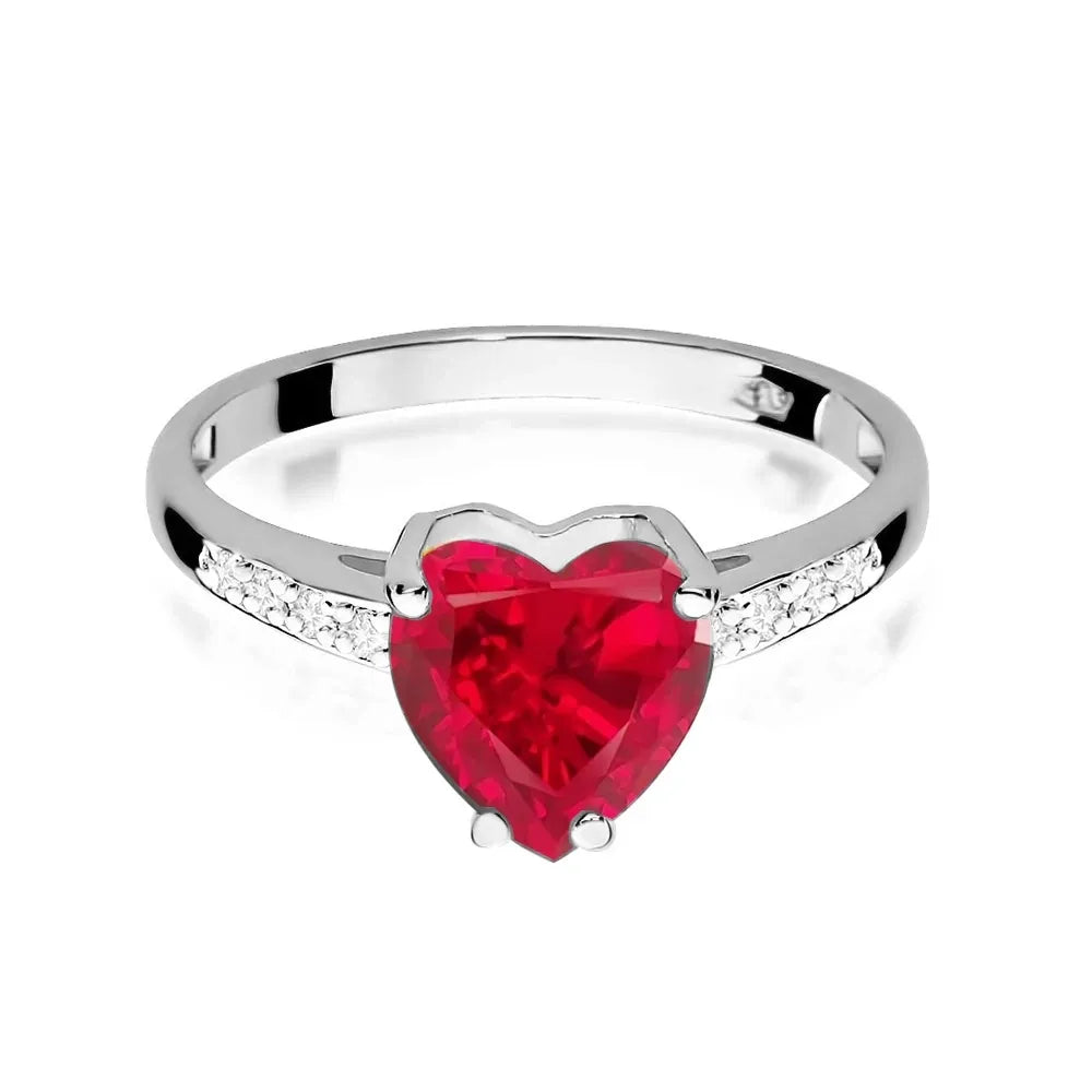 zlatý prsten s 1,70ct rubínem a 0,04ct diamanty w0031-rur-01