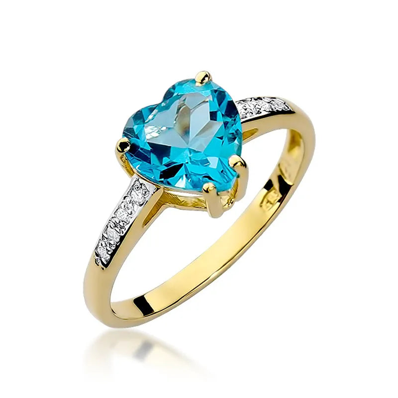 zlatý prsteň s 1,20 ct topásom a 0,04 ct diamantmi w0031-tob-01