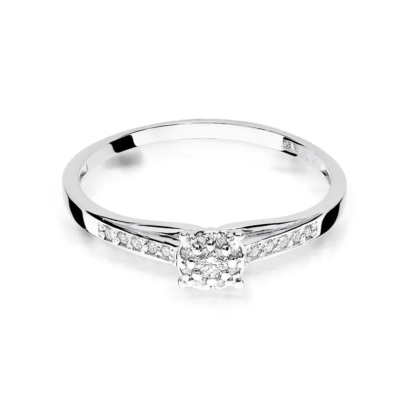 zlatý prsteň s diamantmi 0,04 ct a 0,09 ct w0034-diw-01