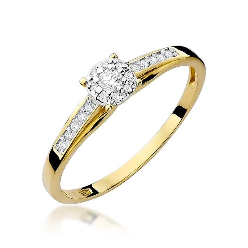zlatý prsteň s diamantmi 0,04 ct a 0,09 ct w0034-diw-01