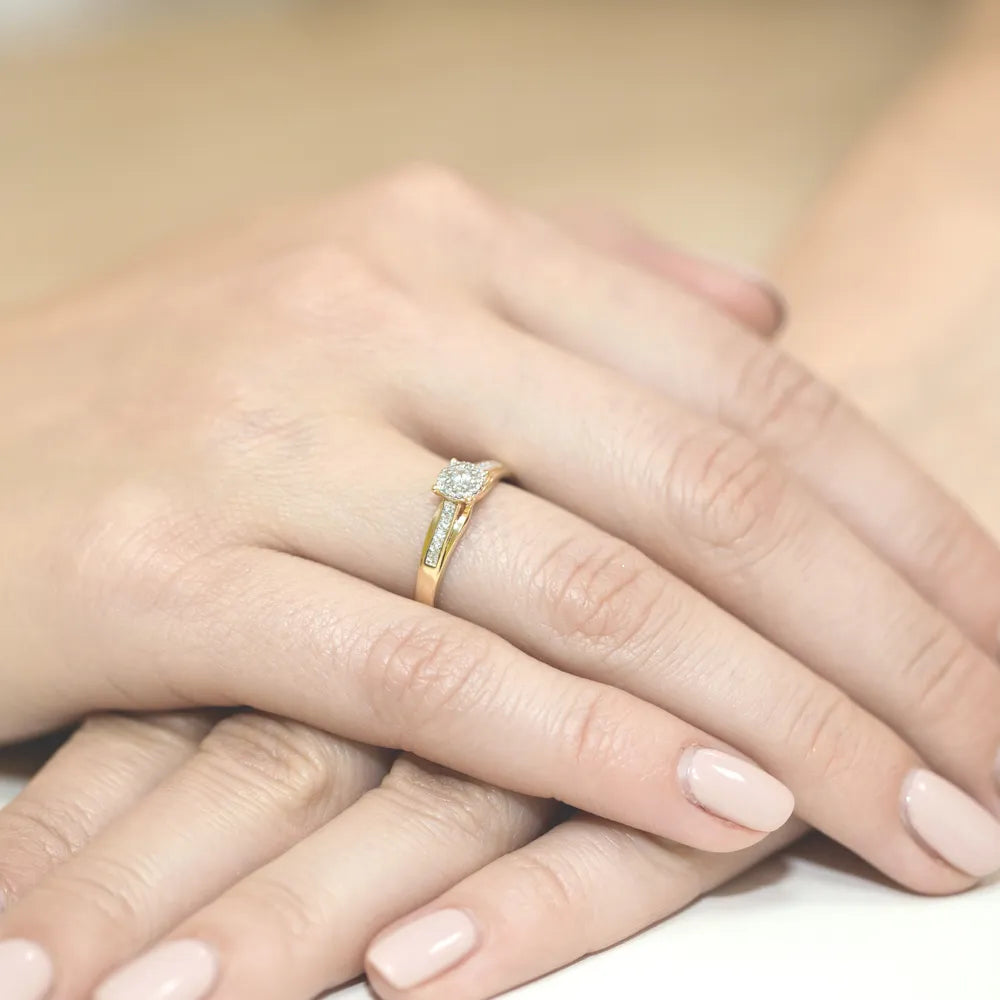 zlatý prsteň s diamantmi 0,04 ct a 0,09 ct w0034-diw-01