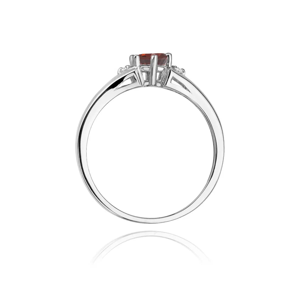 zlatý prsteň s 0,60 ct granátom a diamantmi w0076-gar-01