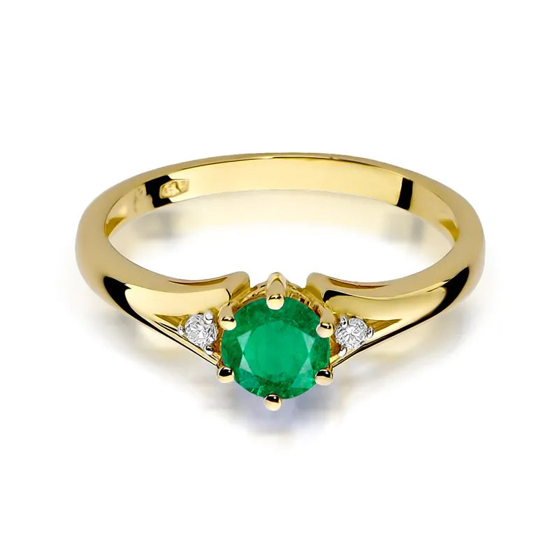 Emerald and diamond ring · 0.50 ct — GREMARI product photo
