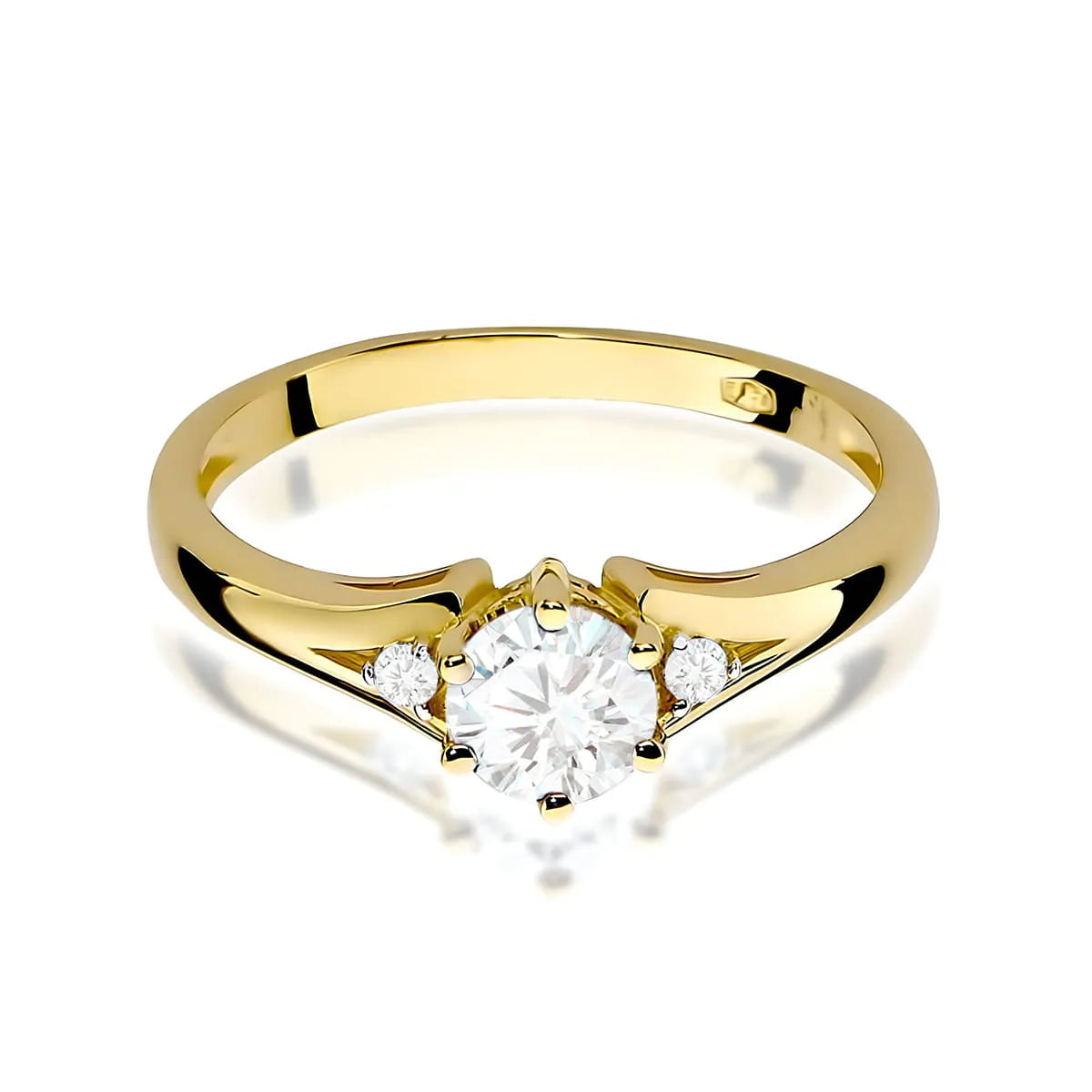 zlatý prsteň s 0,50 ct a 0,029 ct laboratórnymi diamantmi w0076-ldw-01