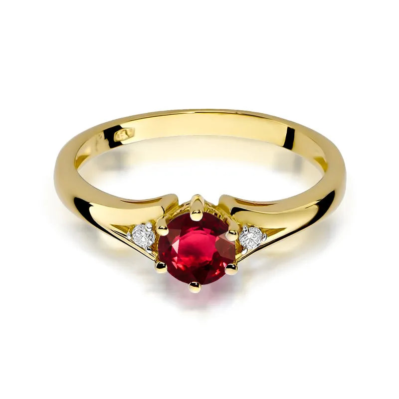 Ruby and diamond ring · 0.60 ct — GREMARI product photo