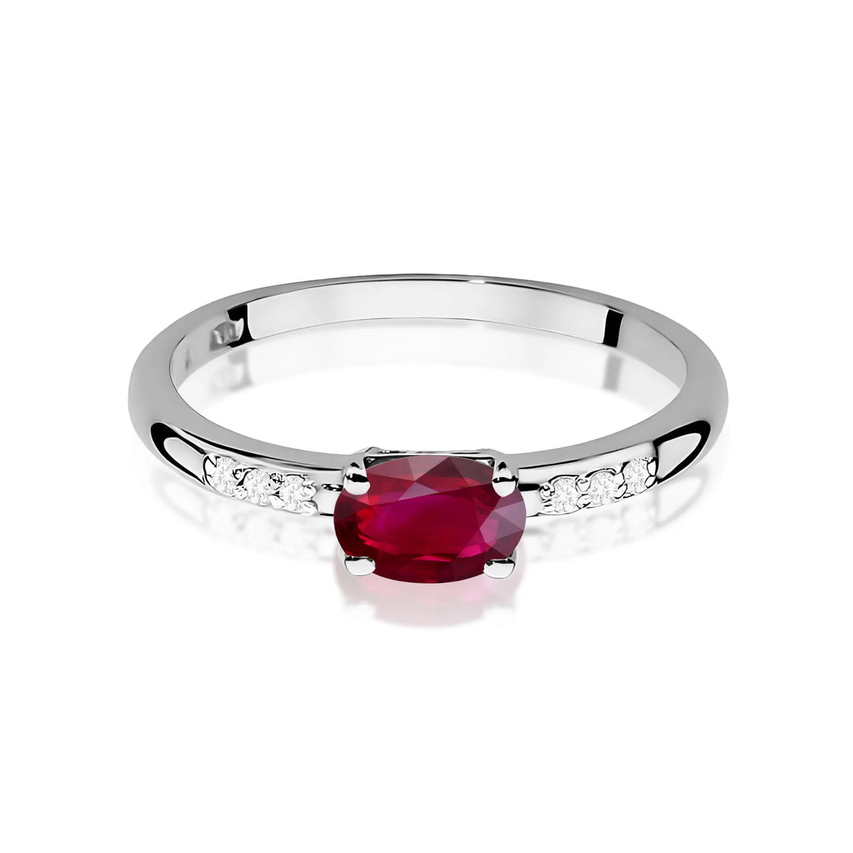zlatý prsteň s 0,60 ct rubínom a 0,03 ct diamantmi w0077-rur-01