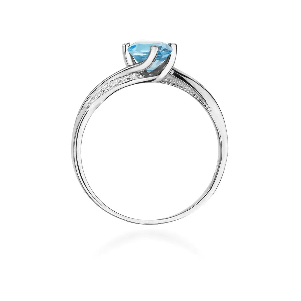 zlatý prsteň s topásom 0,50 ct a diamantmi 0,05 ct w0084-tob-01
