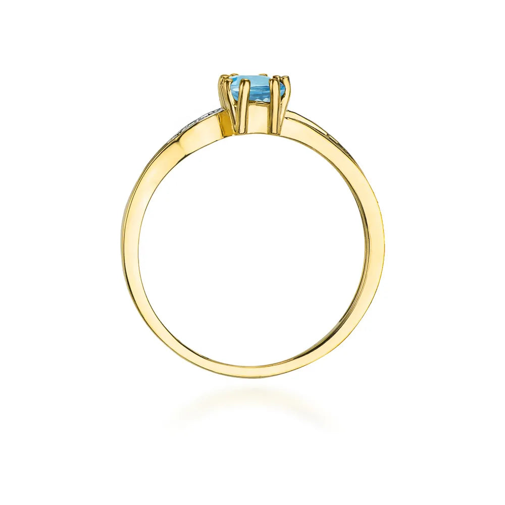 zlatý prsten s topazem 0,65 ct a diamanty 0,03 ct w0094-tob-01