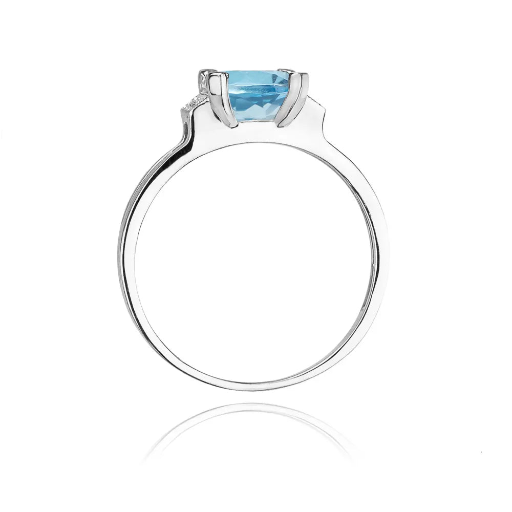 zlatý prsten s topazem 1,40 ct a diamanty 0,03 ct w0103-tob-01