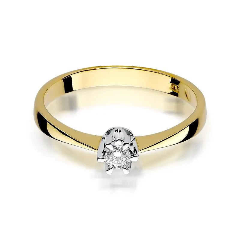 zlatý prsten s diamantem 0,15 ct w0111-diw-06