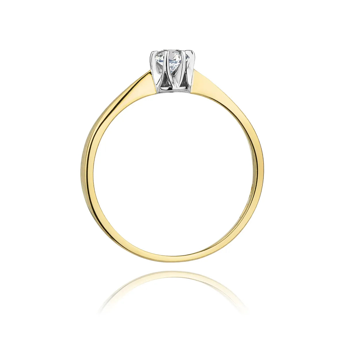 zlatý prsten s diamantem 0,15 ct w0111-diw-06