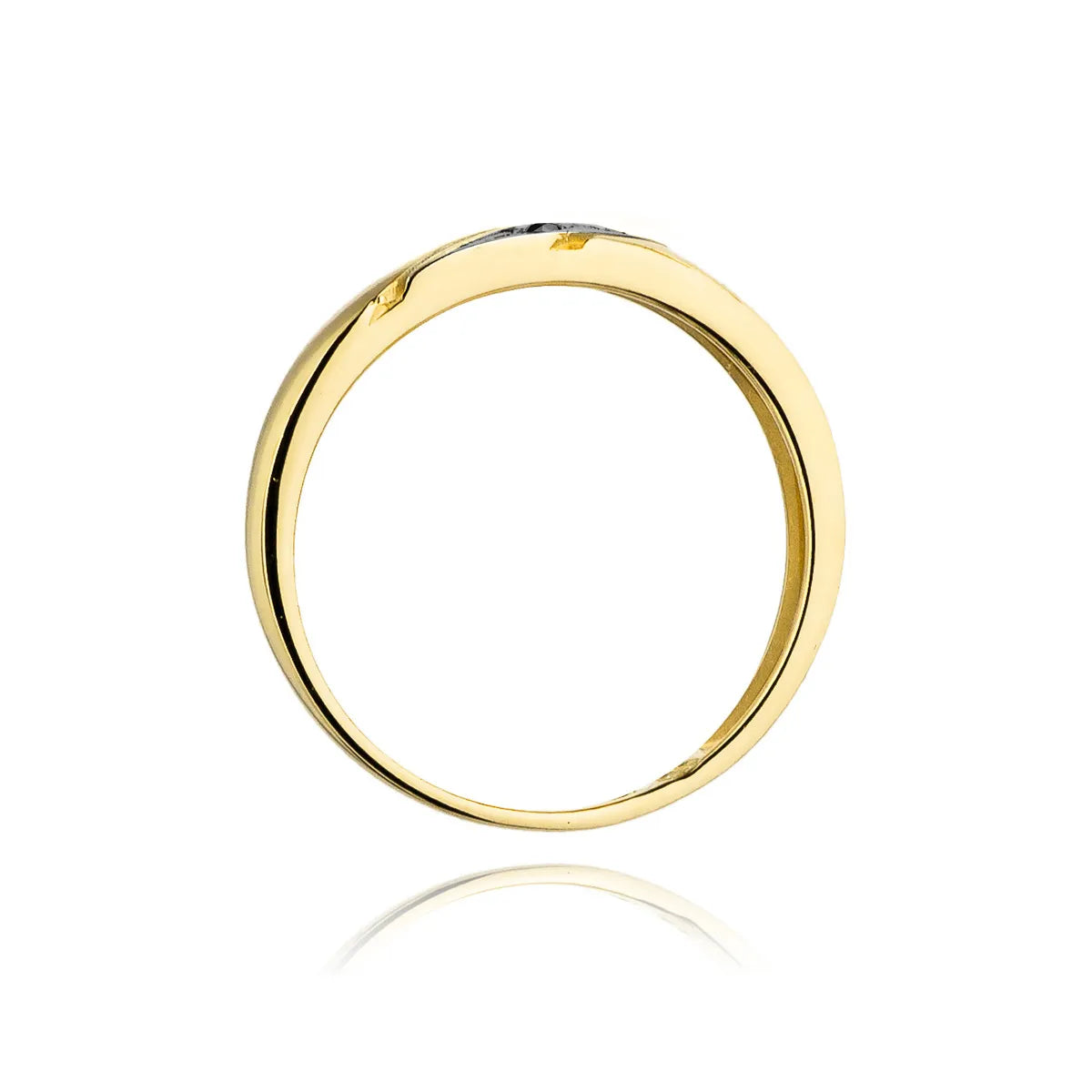 zlatý prsteň s 0,015 ct čiernymi diamantmi w0118-dib-02