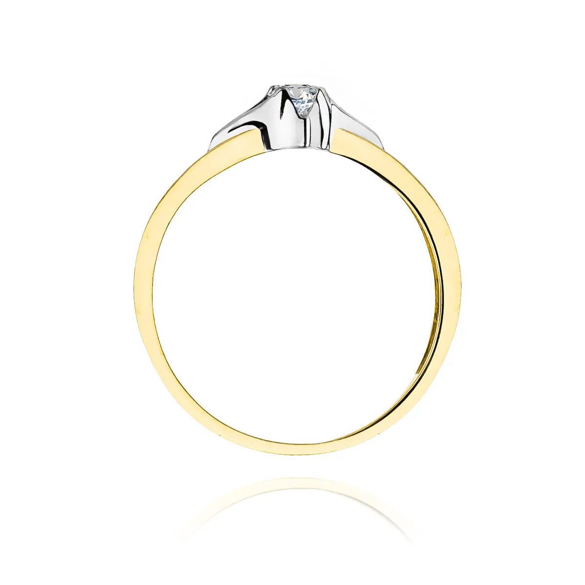 zlatý prsten s diamantem 0,12 ct w0155-diw-01