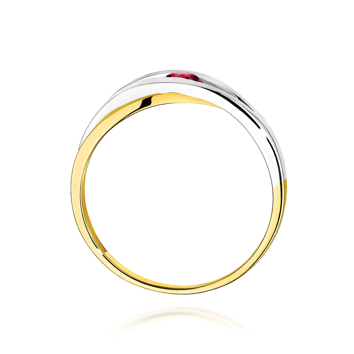 Gold Ring with 0.15ct Ruby