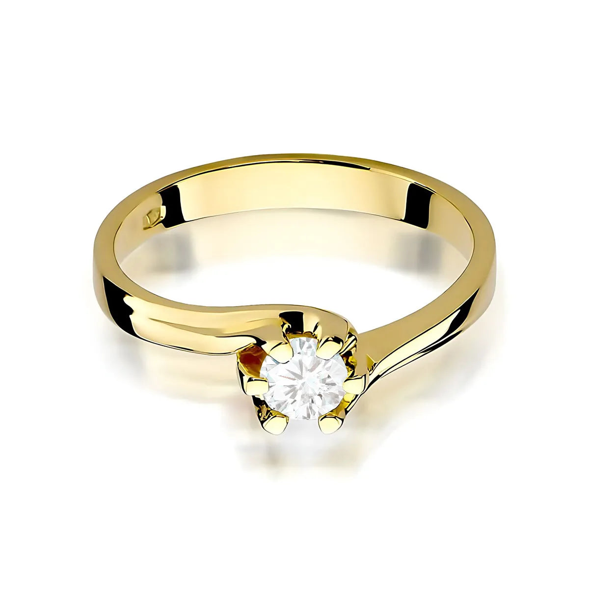 zlatý prsteň s diamantom 0,30 ct w0163-diw-03