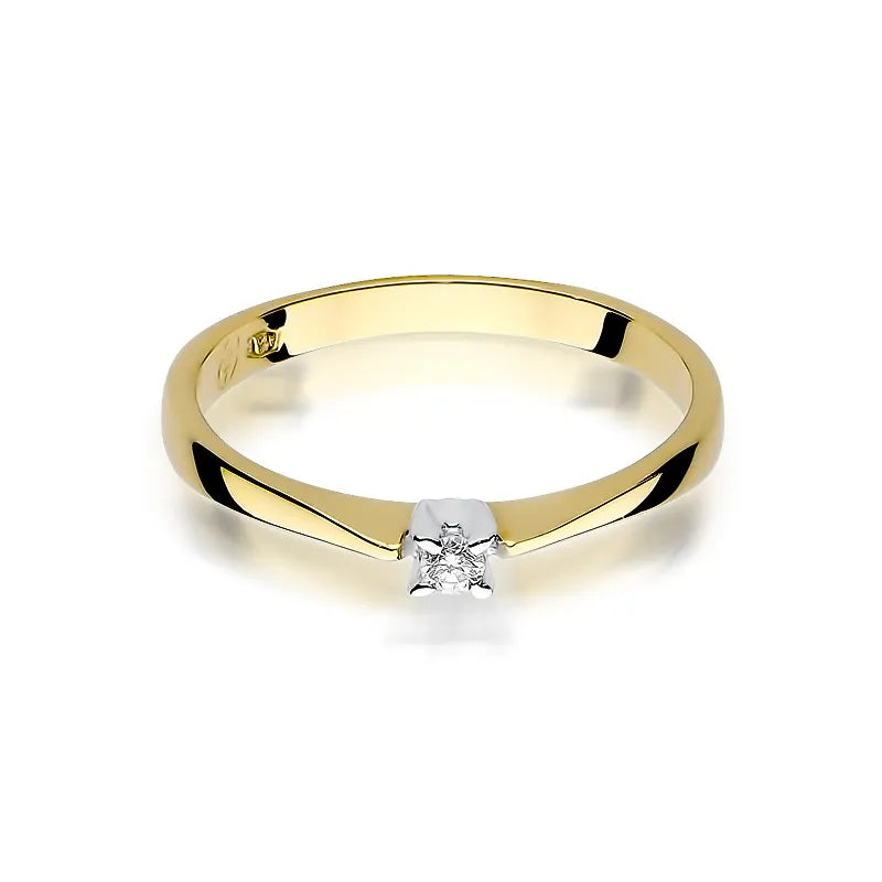 zlatý prsten s diamantem 0,03 ct w0175-diw-01