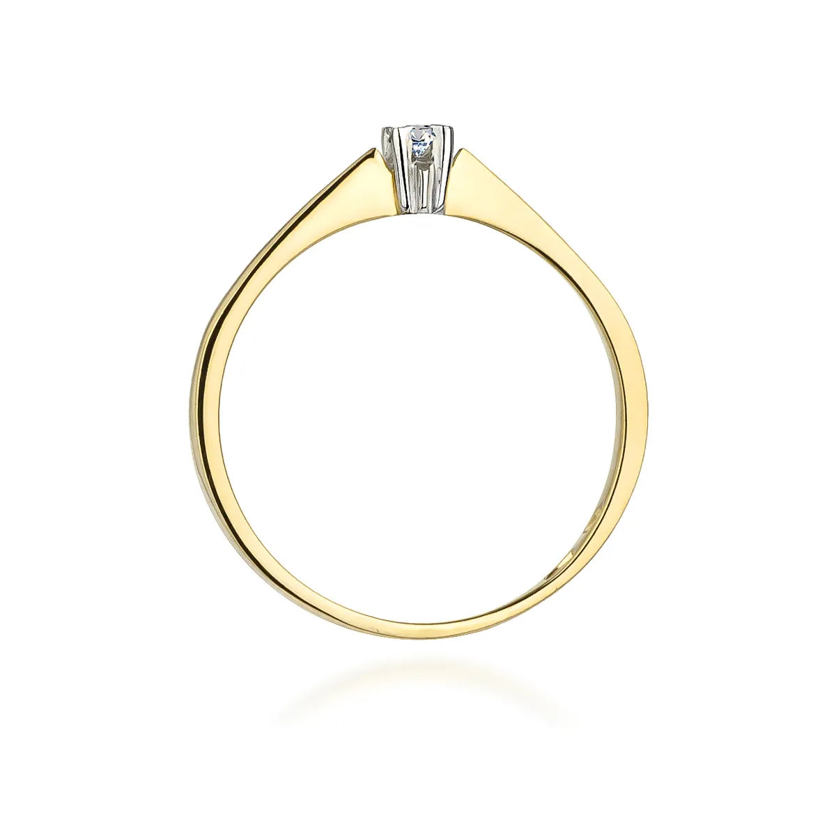 zlatý prsten s diamantem 0,03 ct w0175-diw-01