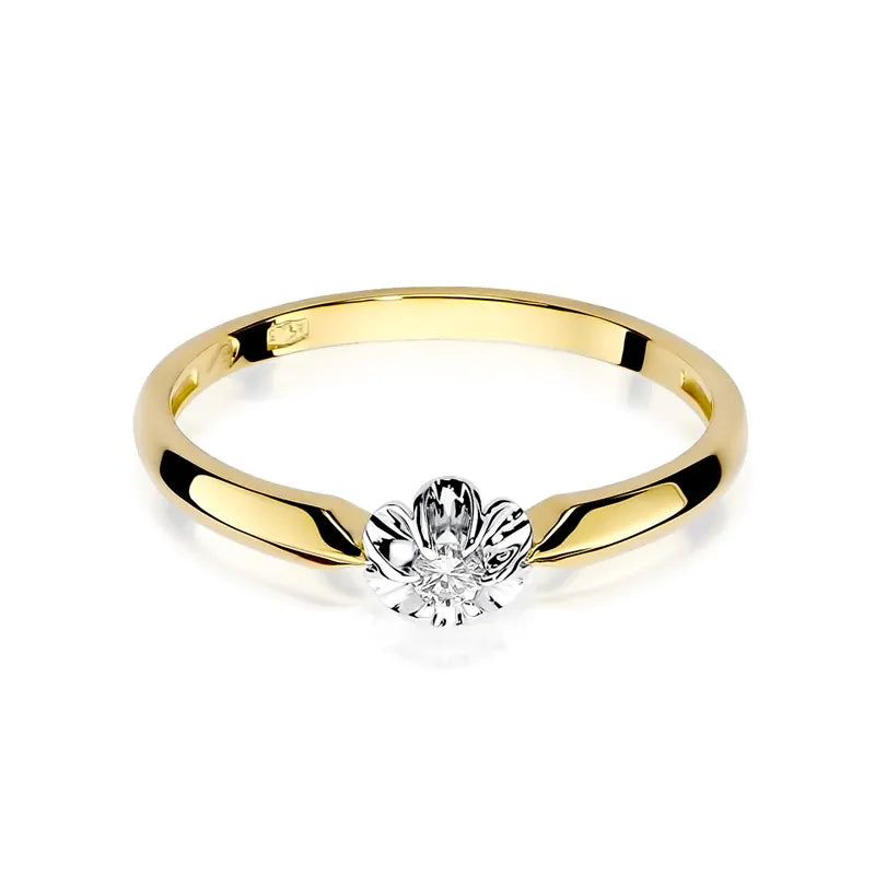 zlatý prsten s diamantem 0,04 ct w0187-diw-01
